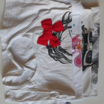 Dekliške majice 122/128 - 4 kosi