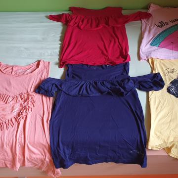 Dekliške majice brez rokavov št. 158/164