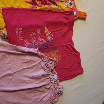 Dekliške majice brez rokavov št. 74 3x