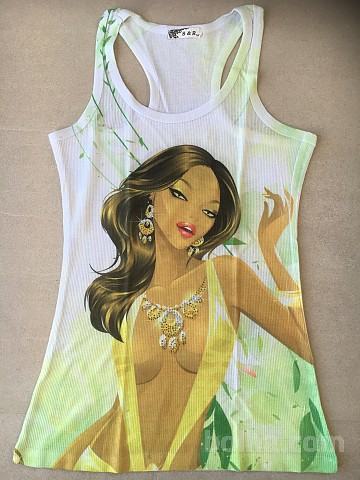 KRATKA MAJICA - TOPEK z naramnicami, Paris Fashion - XS/12