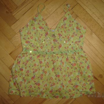 Majčka tunika z rožicami-110/116