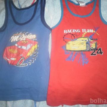 Majice brez rokavov z motivom za dečke, vel.2-6 let