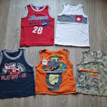 Majice, majčke št. 98 brez rokavov