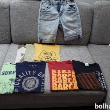 Majice Nike FCB, Tom Tailor, jeans hlače 140 8 - 10 let