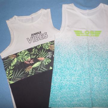 Majici brez rokavov, št. 152 (1x nošena + 1x nova)