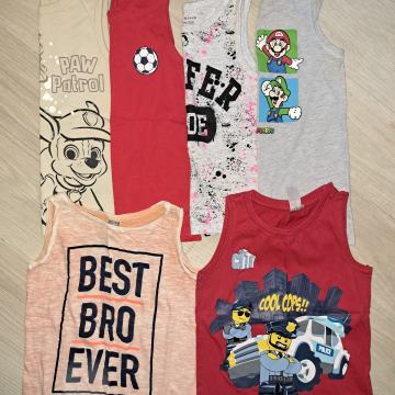 Odlično ohranjene majice brez rokav 122