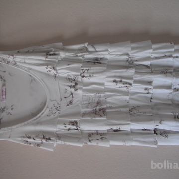 bela majica z volančki št.M, Orsay -novo!