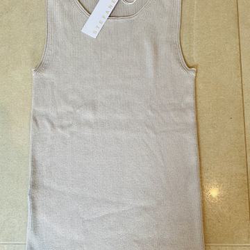 Elegantna pletena TOP majica STEFANEL nežen silk bež - vel. L - NOVO