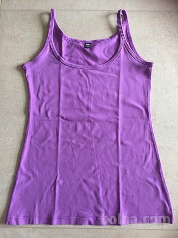 MAJICA Pim Kie čudovita lila, telirana, tank top brez rokavov - vel. S