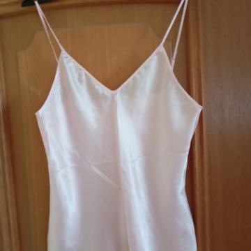 NEŽNO ROZA SVILEN  TOP - KOT NOV  M/L