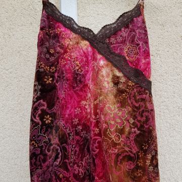 RDEČ PISAN VELVET TOP 38/40