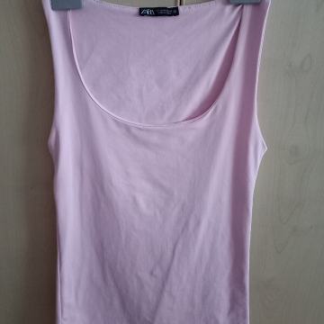 Roza ženska majica brez rokavov, S