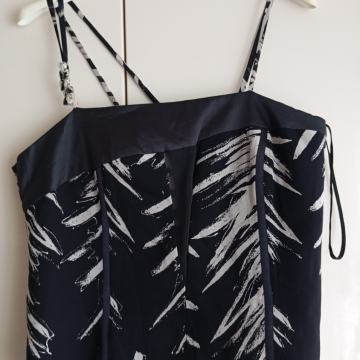 SMART ČRNO SIV CROP TOP S