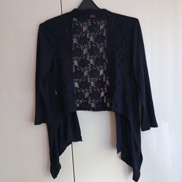 ORSAY ČRN DELNO ČIPKAST BOLERO 38/40