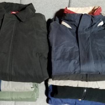 Komplet 9 vetrovk, bund, jopa jakna, po simbolični ceni