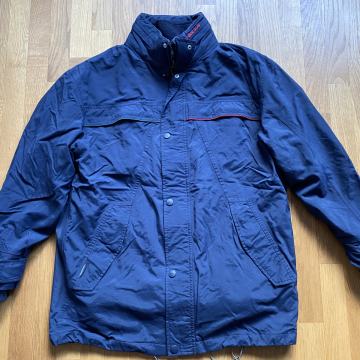 Moška bunda Red Green, zimska, dvoslojna, temno modra, velikost L