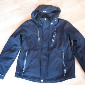 Moška - fantovska smučarska črna bunda Brugi, velikost S/M