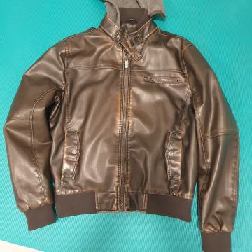 P: nikoli nošeno moško jakno imitacija usnja