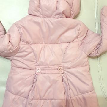 BENETTON puder roza modna bunda XS / 4-5 let