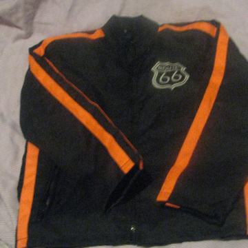 Fantovska športna bunda -črno oranzna, ROUTE 66, VEL.6-8LET