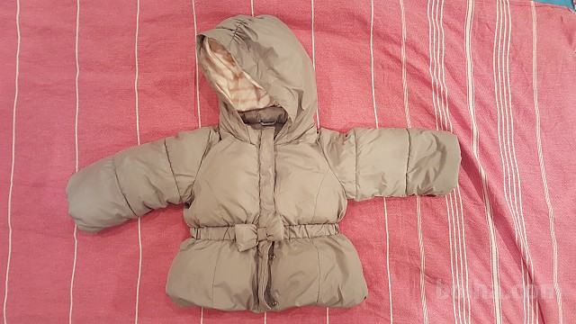 GAP siva bunda za deklice (90 cm / 18-24 mesecev)