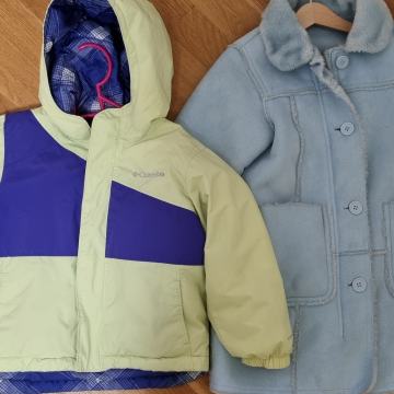 Komplet Columbia bunde in H&M plašča št.4- 5 let