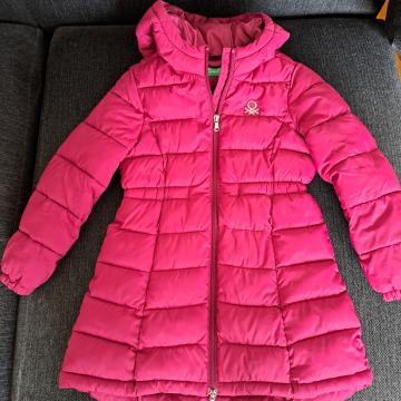 Topla prešita bunda plašč Benetton, velikost 122 (6-7 let)