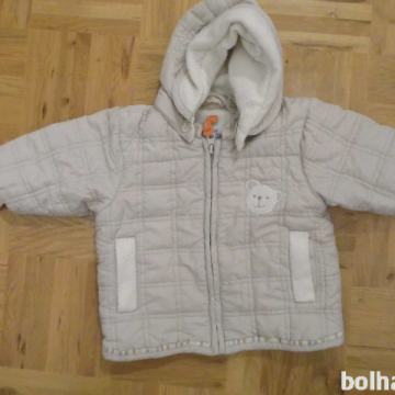Zimska bunda št.68 H&M z rokavičkami in kapuco