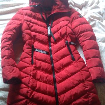 BUNDA - Jakna, rdeča, beš