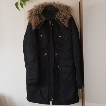 Colours of the world črna dolga topla bunda L