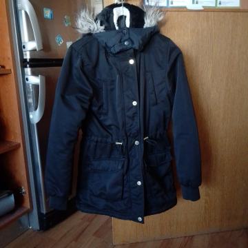 Dekliška bunda HM 152 črna