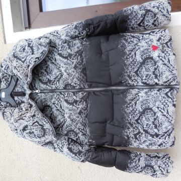 DESIGUAL ČRNO SIVA BUNDA 38