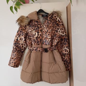 Rjavo tigrasta bunda - kot nova L
