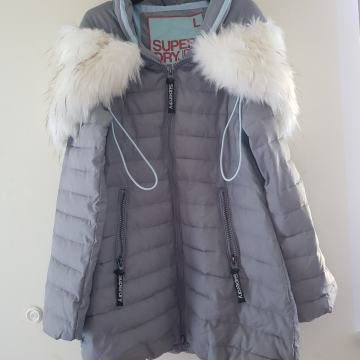 SUPERDRY ORIGINAL NOVA SIVA DOLGA BUNDA L