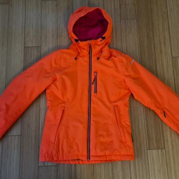 ŽENSKA BUNDA ICEPEAK, FLOURESCENTNO ROZA/ORANŽNA, ŠT.34