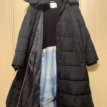 Ženska daljša črna jakna Tom Tailor