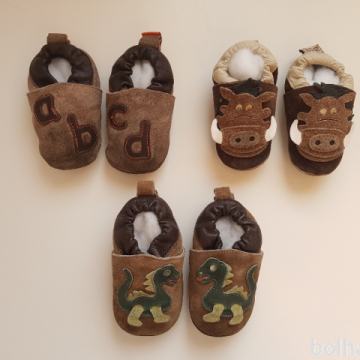 Usnjeni otroški copatki št. ShooShoos 18/19