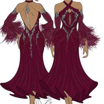 Standard plesna obleka