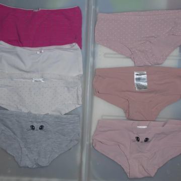 7x dekliške spodnjice H&M, Okaidi 134/140, 10A