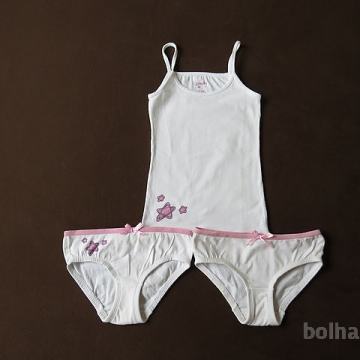 komplet spodnje majčke, spodnjih hlačk (2 kosa) za 4-6 let