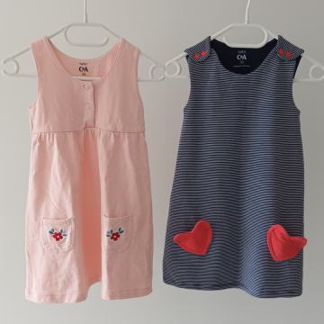 2x obleka, št. 98, ena cena, POŠTNINA VKLJUČENA