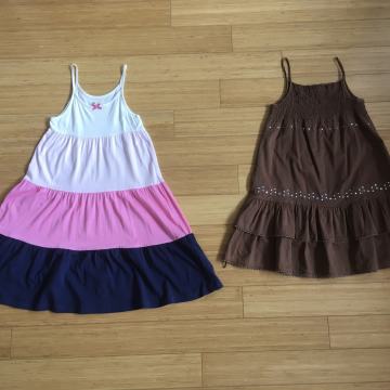 2x otroška obleka za 6let/7let 122cm/128cm