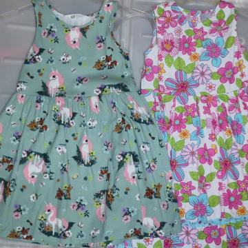 Blue Seven Kids, HM 122/128: 2x dekliška poletna oblekica, 6-8 let