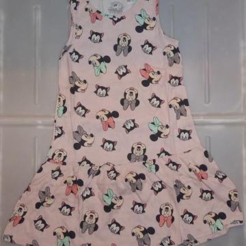 NOVA H&M 134/140 dekliška obleka brez rokavov Disney Minnie, 8-10 let
