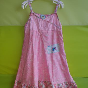 Obleka UTTAM KIDS št. 5/6 110/116 roza