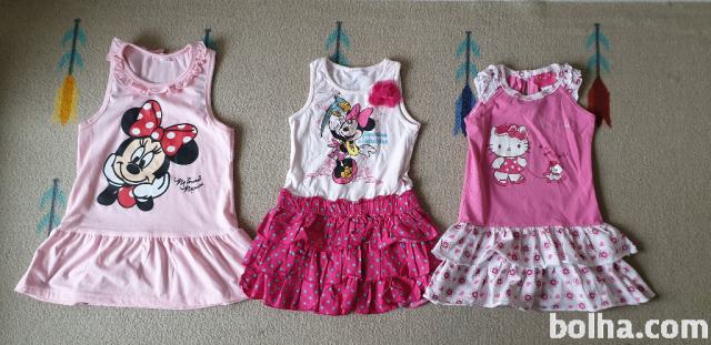 OBLEKICE MINNIE, HELLO KITTY 98/104