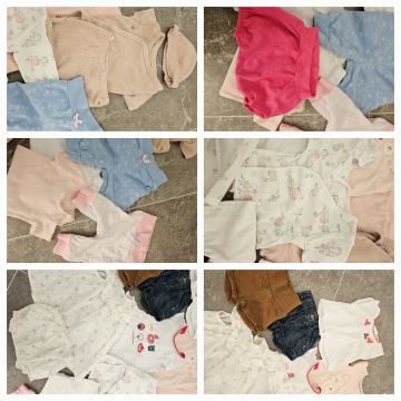 Poletna oblačila za punčko 62 in 68 nova