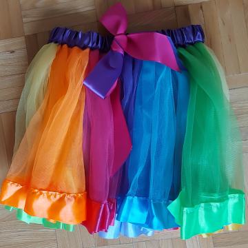 Tutu krilo/krilo iz tila mavrično 4-6 let
