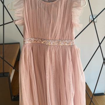 Dekliška obleka, roza, vel. 7-8