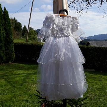 DEKLIŠKO OBLEKO ZA OBHAJILO VEL.134,140,146